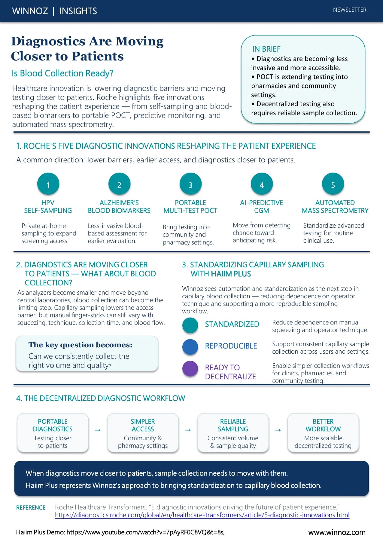 Diagnostics Are Moving Closer to Patients — Winnoz Insights newsletter